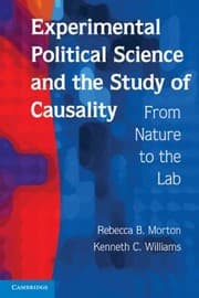 Tapa de Experimental Political Science And Study Of Causality From Nature To The Lab