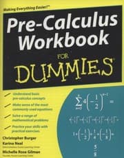 Tapa de PreCalculus Workbook for Dummies
            
                For Dummies Lifestyles Paperback