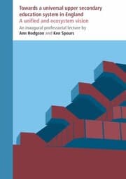 Tapa de Towards A Universal Upper Secondary Education System In England A Unified And Ecosystem Vision