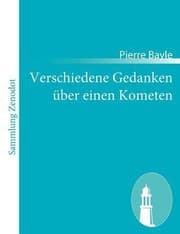 Tapa de Verschiedene Gedanken Ber Einen Kometen Penses Diverses Crites Un Docteur De Sorbonne L