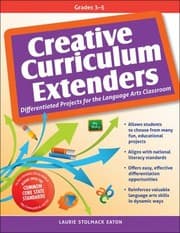 Tapa de Creative Curriculum Extenders Differentiated Projects For The Language Arts Classroom For Grades 35