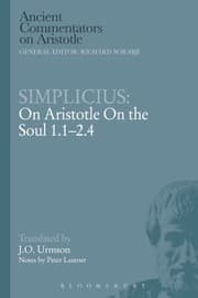 Tapa de On Aristotle On The Soul 1124