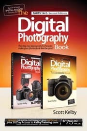 Tapa de The Digital Photography Book Parts 1 and 2 with 1 Month of Access to Kelby Training BN