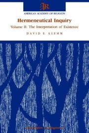 Tapa de Hermeneutical Inquiry: Volume 2