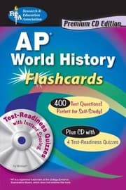 Tapa de AP World History Flashcards Premium Edition With CDROM