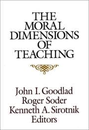 Tapa de The Moral dimensions of teaching