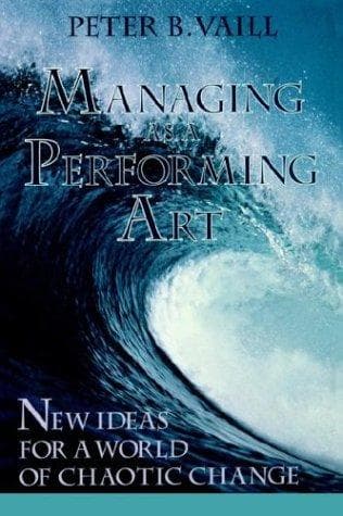 Tapa de Managing as a performing art