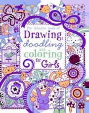 Tapa de The Usborne Book of Drawing Doodling and Coloring for Girls
