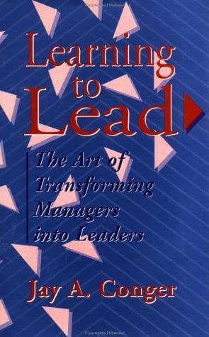 Tapa de Learning to lead