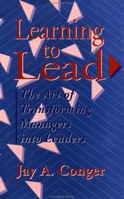 Tapa de Learning to lead