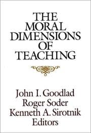 Tapa de Moral Dimensions of Teaching