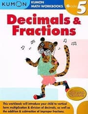 Tapa de Decimals  Fractions Grade 5
            
                Kumon Math Workbooks