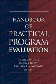 Tapa de Handbook of practical program evaluation