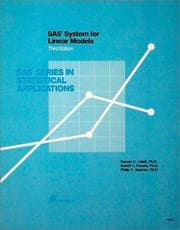 Tapa de SAS System for linear models