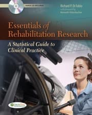Tapa de Essentials Of Rehabilitation Research A Statistical Guide To Clinical Practice