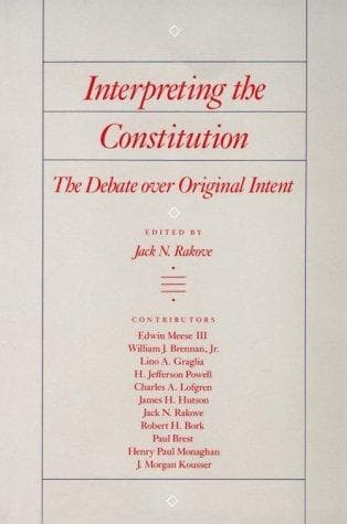 Tapa de Interpreting The Constitution