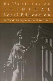 Tapa de Reflections on clinical legal education