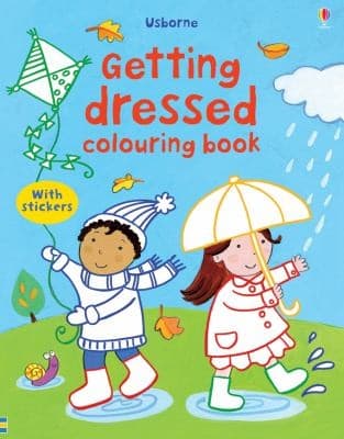 Tapa de Getting Dressed Colouring Book with Stickers