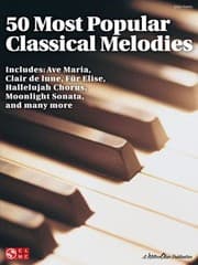 Tapa de 50 Most Popular Classical Melodies Easy Piano