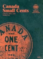 Tapa de Canada Small Cents Collection 1920 to 1988 Number One
            
                Official Whitman Coin Folder