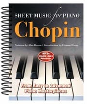 Tapa de Frederic Chopin Sheet Music For Piano From Easy To Advanced Over 40 Masterpieces