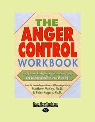 Tapa de The Anger Control Workbook Easyread Large Edition