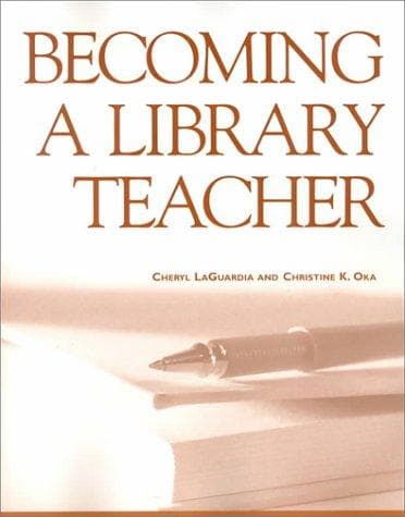 Tapa de Becoming a library teacher
