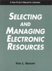 Tapa de Selecting and managing electronic resources