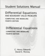 Tapa de Student Solutions Manual For Differential Equations And Boundary Value Problems Computing And Modeling Fourth Edition And Differential Equations Computing And Modeling Fourth Edition