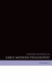 Tapa de Oxford Studies In Early Modern Philosophy