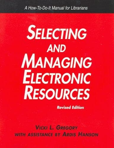 Tapa de Selecting and managing electronic resources