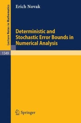 Tapa de Deterministic and Stochastic Error Bounds in Numerical Analysis
Lecture Notes in Mathematics
