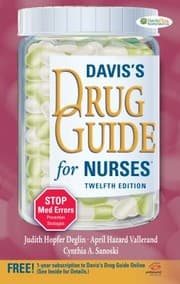 Tapa de Daviss Drug Guide for Nurses With Access Code
            
                Daviss Drug Guide for Nurses