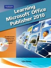 Tapa de Learning Microsoft Office Publisher 2010 With CDROM