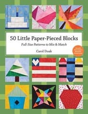 Tapa de 50 Little PaperPieced Blocks