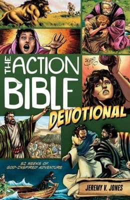 Tapa de The Action Bible Devotional 52 Weeks Of Godinspired Adventure