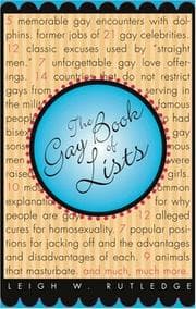 Tapa de The gay book of lists