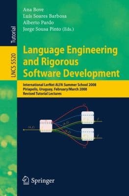 Tapa de Language Engineering And Rigorous Software Development