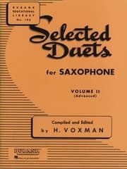 Tapa de Selected Duets for Saxophone Volume II
            
                Rubank Educational Library
