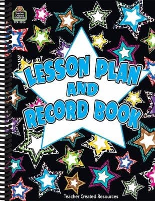 Tapa de Fancy Stars Lesson Plan Record Book