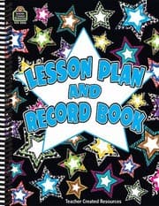 Tapa de Fancy Stars Lesson Plan Record Book