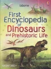 Tapa de First Encyclopedia of Dinosaurs and Prehistoric Life
            
                Usborne First Encyclopedia Hardcover