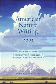 Tapa de American Nature Writing 2003 (American Nature Writing)