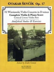 Tapa de Wieniawski Violin Concerto In D Minor Complete Piano Violin Score Critical Urtext Violin Part Analytical Studies Exercises Op 17