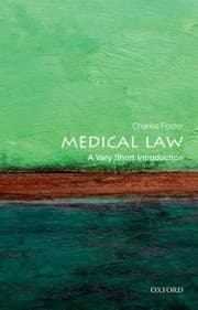 Tapa de Medical Law A Very Short Introduction