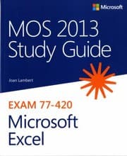 Tapa de MOS 2013 Study Guide for Microsoft Excel