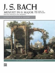 Tapa de Menuet in G Major Bwv Anh 114
            
                Alfred Masterwork Edition