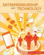 Tapa de Entrepreneurship and Technology First Edition