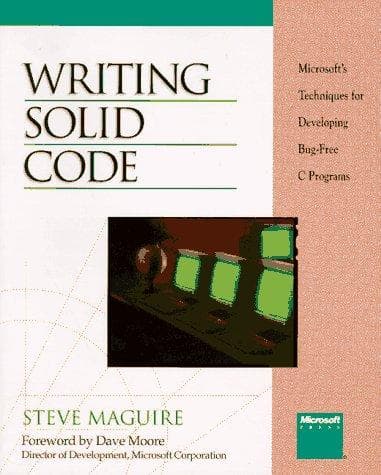 Tapa de Writing solid code