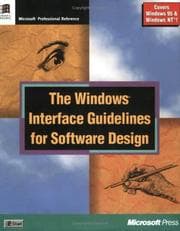 Tapa de The Windows Interface Guidelines for Software Design